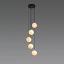 Alabaster Balls Cluster Chandelier
