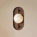 Alabaster Bezel Wall Lamp