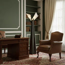 Alabaster Black Floor Lamp