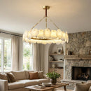 Alabaster Burton Round Chandelier