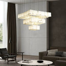 Alabaster Cube Box Chandelier