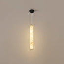 Alabaster Cylindrical Pendant Light