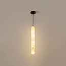 Alabaster Cylindrical Pendant Light