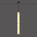 Alabaster Cylindrical Pendant Light