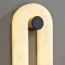 Alabaster Fader Elliptical Wall Lamp