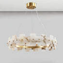 Alabaster Rectangle Annular Chandelier