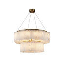 Alabaster diamond chandelier