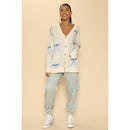 All Over Coquette Bow Knit Cardigan in Blue or Pink [Size Options: SM-XL]