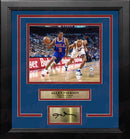 Allen Iverson Rookie Year Philadelphia 76ers 8x10 Framed Basketball Photo with Engraved Autograph