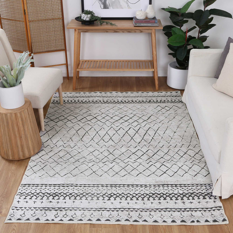 Alma Scandi Moroccan in Silver Rug