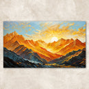 Canvas Print: "Alpenglow Majesty"