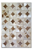 ALPHA – Custom Animal Hide Rug in Geometric Circle Pattern