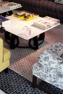 AMANDA BORDER – Sculpted Shearling Rug in Oversized Format