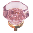 Glass Knob, Octagonal Shape