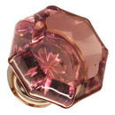 Glass Knob, Octagonal Shape