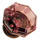 Glass Knob, Octagonal Shape