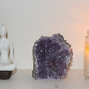 Amethyst cluster for desk| Amethyst geode for decoration