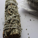 White & Blue sage smudge