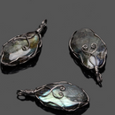 Labradorite crystal pendant necklace