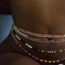 Authentic African waist beads - Blessed Chakra waist beads