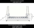 Amish Casual Lancaster Daybed Swing Bed, 5 Ft Grey
