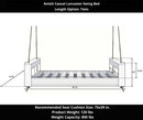 Amish Casual Lancaster Daybed Swing Bed, Twin Dark Walnut