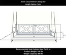 Amish Casual Malvern Porch Swing Bed, Twin White