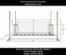 Amish Casual Stratford Porch Swing Bed in Dovetail Grey