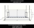 Amish Casual Stratford Porch Swing Bed in Dovetail Grey