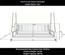 Amish Casual Twin Uptown Porch Swing Bed in Unfinished