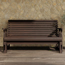 Amish Casual Heavy Duty Roll Back 4 Foot Treated Porch Glider