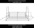 Amish Casual Waterford Hanging Bed Swing for Porch, 5 Ft Dark Walnut