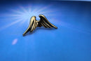Angel Wings Gold Lapel Pin