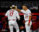 Shohei Ohtani & Mike Trout Los Angeles Angels of Anaheim 8" x 10" Baseball Photo