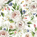 Stylish Beige Floral Wallpaper Contemporary