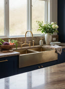Antique Brass Kitchen Faucet - Unlacquered Brass Kitchen Faucets