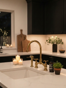 Antique Brass Kitchen Faucet - Unlacquered Brass Kitchen Faucets