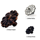 Mascot Hardware Cosmo Flower 1-5/6 in. Patina Drawer Cabinet Knob
