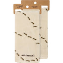 Antisocial Ant Pun Dish Cloth Towel | Cotten Linen Novelty Tea Towel | Embroidered Text | 18" x 28"