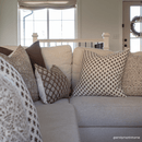 Mariella Floral Block Printed Pillow Cover | Mustard