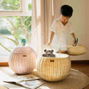Apple Rattan Storage Basket Pink - Large