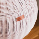 Apple Rattan Storage Basket Pink - Large