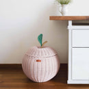 Apple Rattan Storage Basket Pink - Large