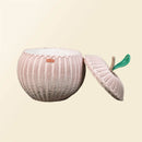 Apple Rattan Storage Basket Pink - Large