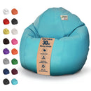 Vinyl Bean Bag Chair Marine Grade Premium - Waterproof, UV resistant ComfyBean Adult size lounger classic style Indoor Outdoor Boat beanbag chair