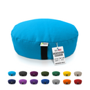 Zafu Meditation Cushion yoga pillow - Cotton & Organic Buckwheat Hull filling, Made in USA