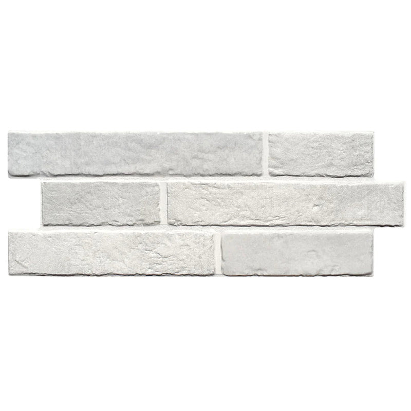 Aquatica cocco 6.5x15.25 interlocking brick porcelain tile loose dany series KRADANYCOCCO616 top view