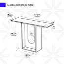 Arabescato Console Table