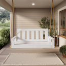 Porchgate Amish Heavy Duty 700 Lb 4-Foot Ardmore Porch Swing - Pure White