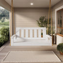 Porchgate Amish Heavy Duty 700 Lb 5-Foot Ardmore Porch Swing - Pure White